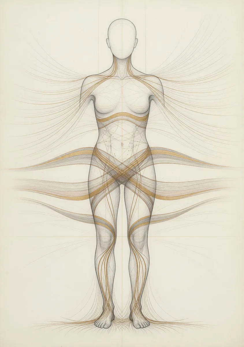 Abstract illustration of whole-body connection and support