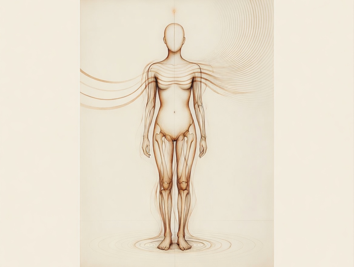 Abstract illustration for Rolfing session 1: Breath + outer legs