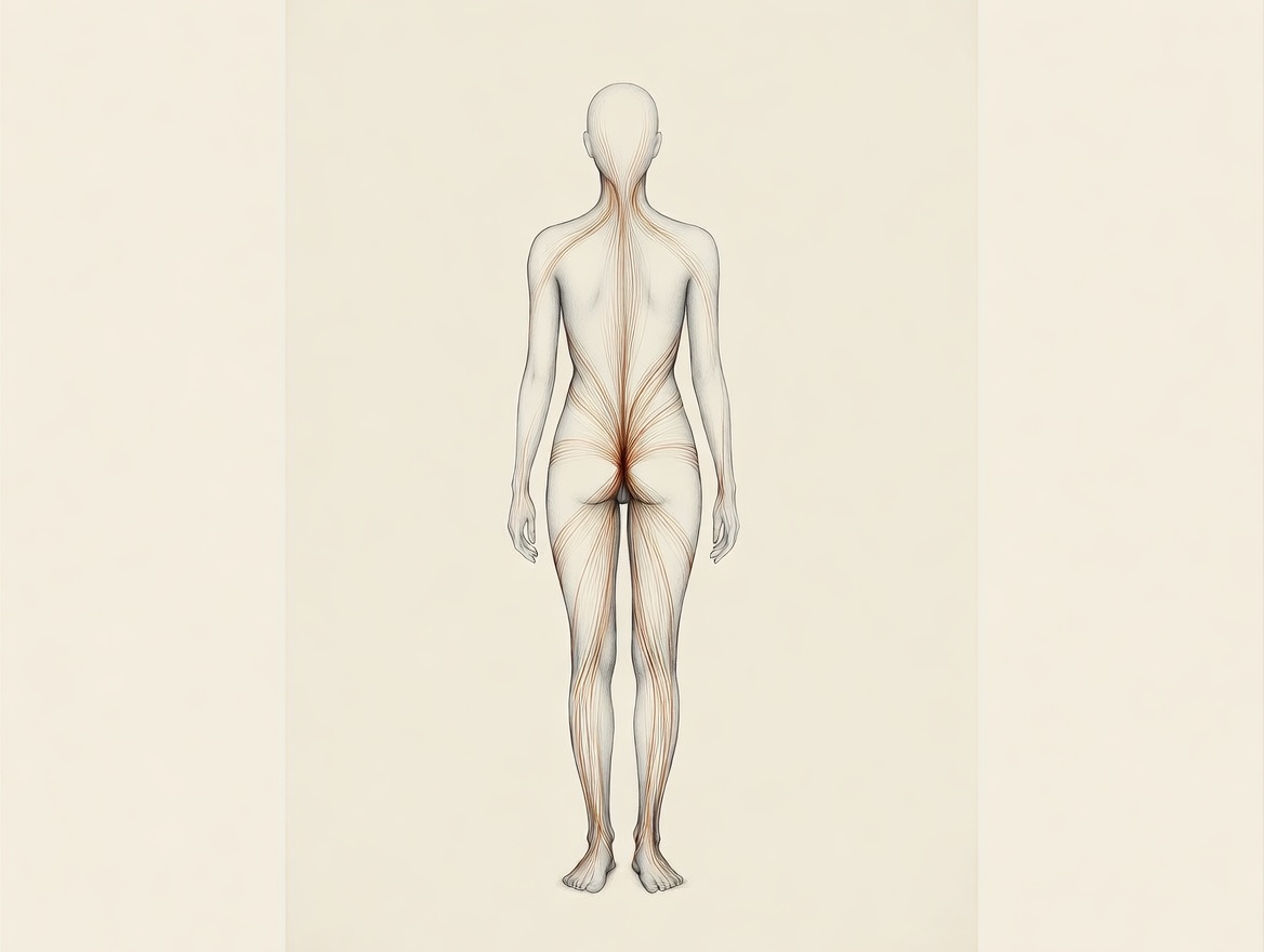 Abstract illustration for Rolfing session 6: Back body + sacrum