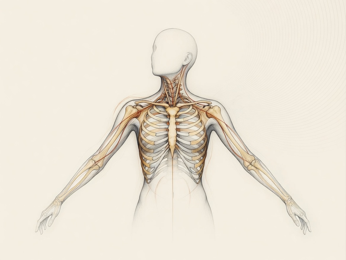 Abstract illustration for Rolfing session 9: Shoulder girdle